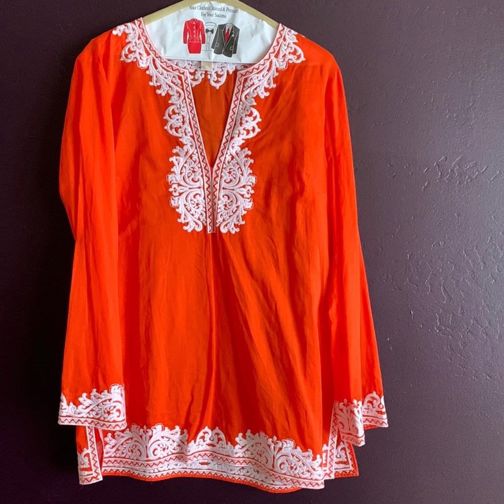 Michael kors tunic with embroidery.